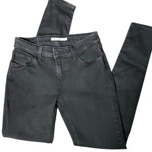 LEVI'S 535 SUPER SKINNY JEANS Black Size W28 L30